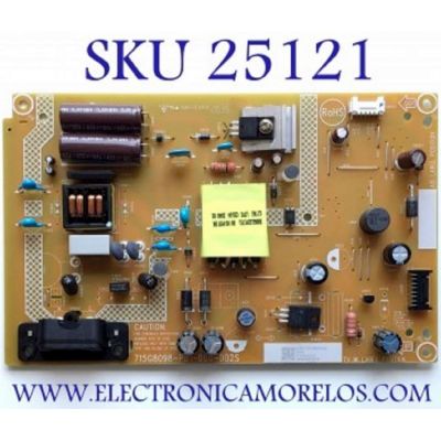 FUENTE PARA TV INSIGNIA / NUMERO DE PARTE PLTVK1805XA2L / 715G8098-P01-000-002S / VK1805XA2L / PANEL TPT320B5-H2F01.D REV:S01E / MODELO NS-32D310NA19 / NS-32DF310NA19